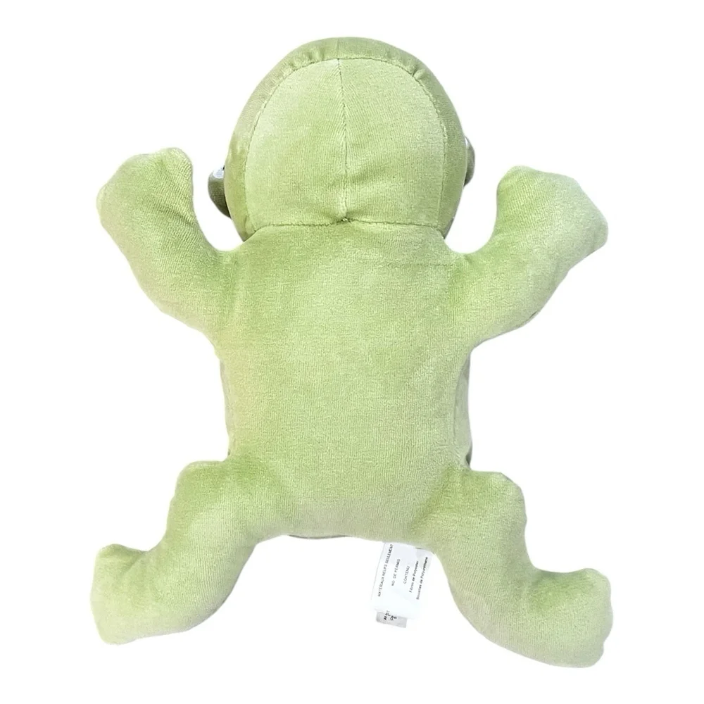 Vintage Gymboree Frog Ribbit Plush Baby Toy 2004 Stuffed Animal Green HTF 12”